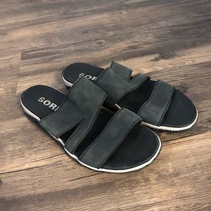 Sorel “Out n About” black slides sz 6.5